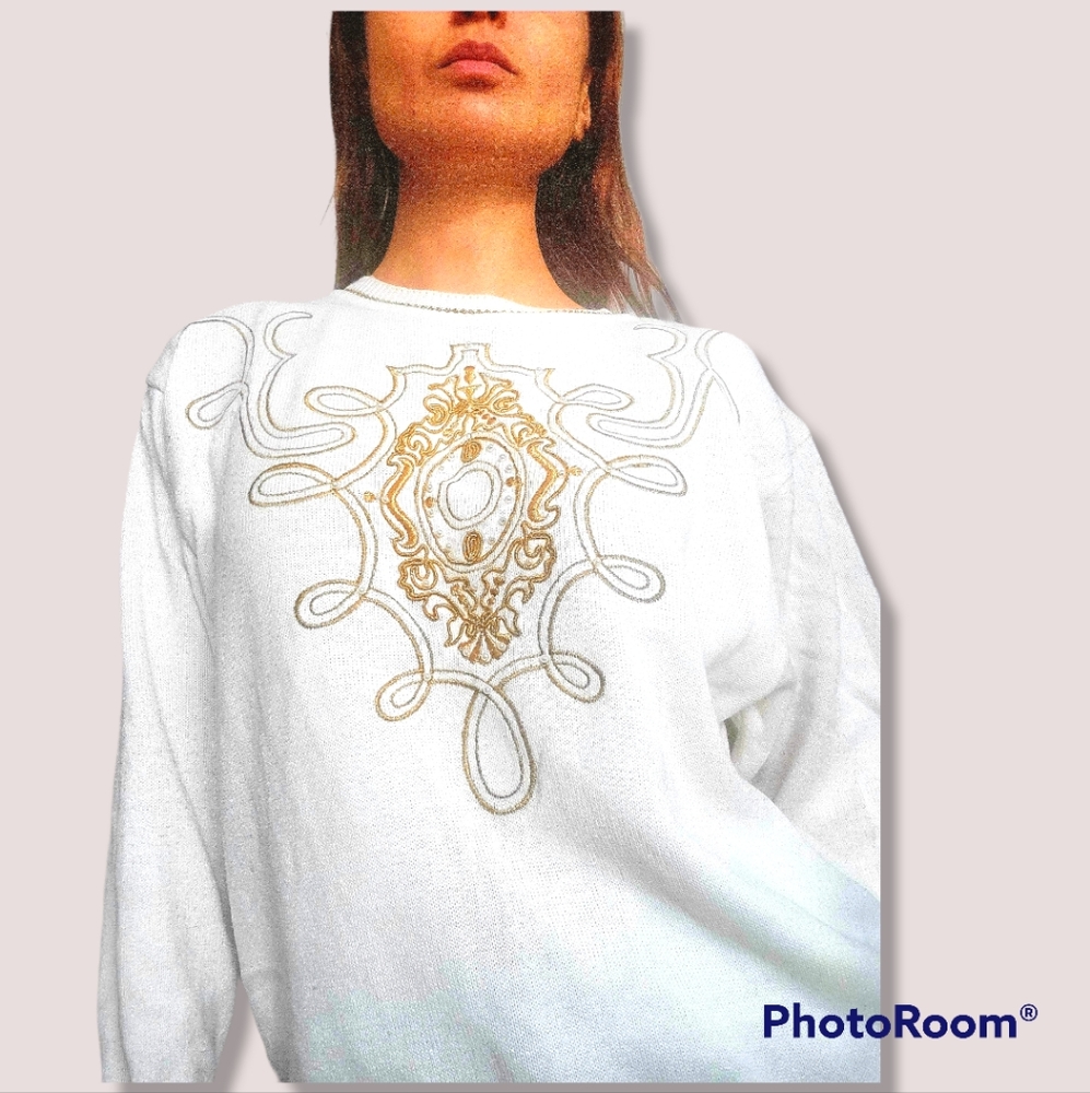 Vintage Mondi Sweater with embalishment Size S (6)